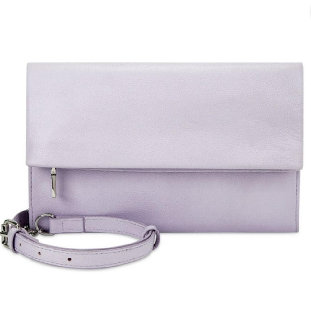 INC International Concepts Women's Averry Tunnel Convertible Crossbody Purple Si